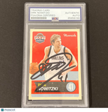 2012 Panini#56 Dirk Nowitzki Signed Card PSA Auto Slabbed Dallas Mavericks