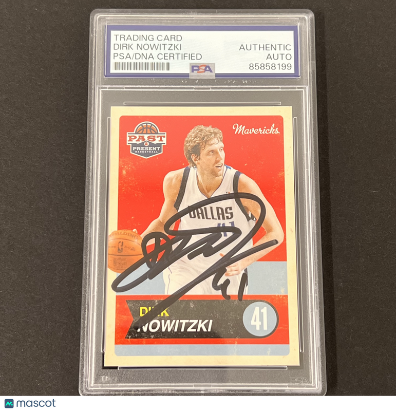 2012 Panini#56 Dirk Nowitzki Signed Card PSA Auto Slabbed Dallas Mavericks