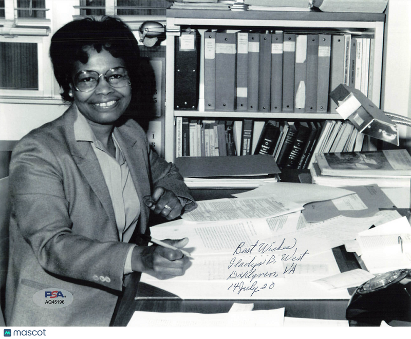 Gladys West Signed 8x10 Photo PSA Autographed