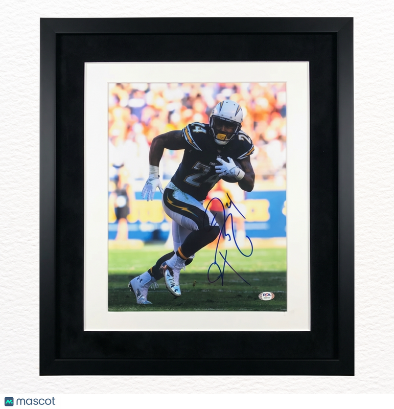 Ryan Mathews Signed San Diego Chargers 11x14 Custom Framed Photo PSA Auth