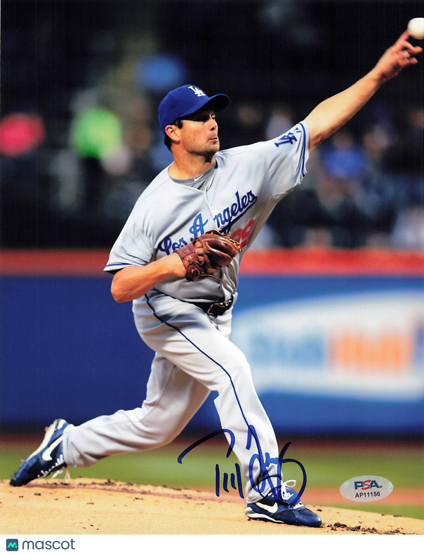Ted Lilly Los Angeles Dodgers Signed 8x10 Photo PSA
