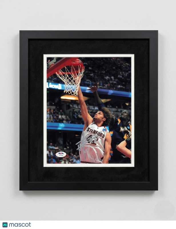 Robin Lopez Stanford Cardinal Signed Basketball 8x10 Photo PSA