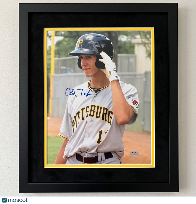 Cole Tucker Pittsburgh Pirates Signed 11x14 Custom Framed Photo PSA