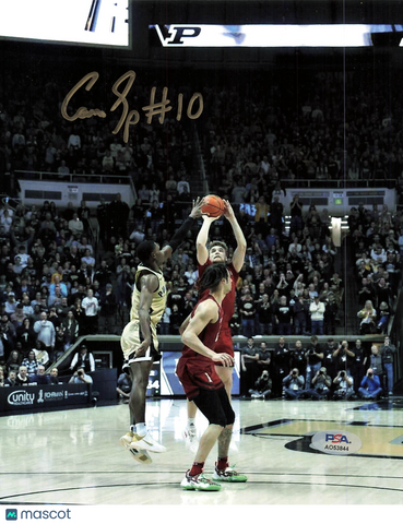 Cam Spencer Rutgers Scarlet Knights Signed Basketball 8x10 Photo PSA