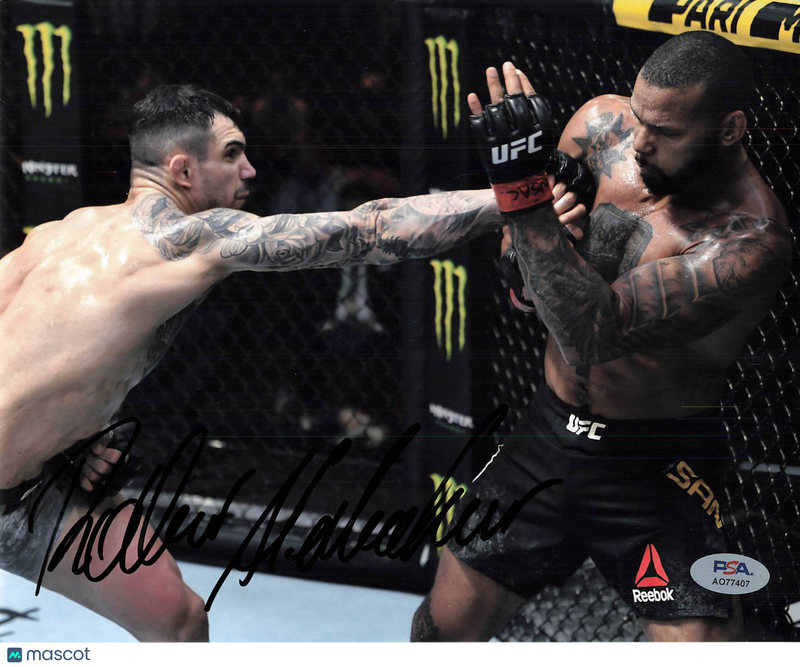 Aleksandar Rakic Signed MMA 8x10 Photo PSA Autographed
