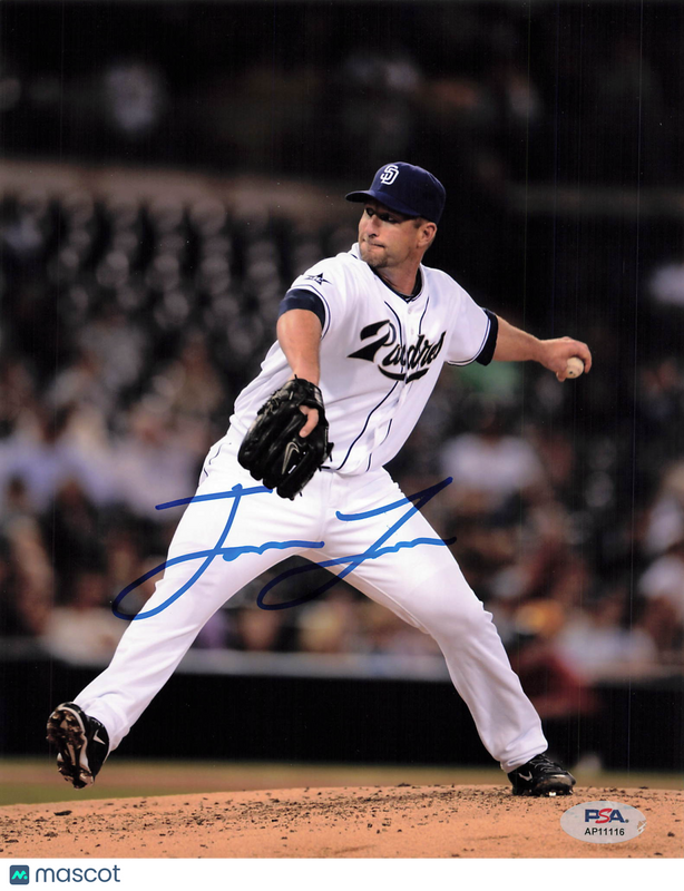 Jason Lane San Diego Padres Signed 8x10 Photo PSA