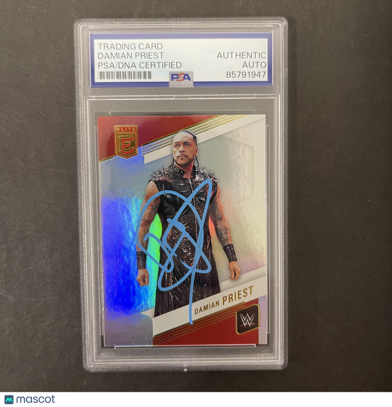 Damian Priest 2023 Panini Donruss Elite#10 Signed Card PSA Autographed