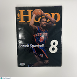 Latrell Sprewell Signed NBA Hoop Magazine PSA Autographed New York Knicks
