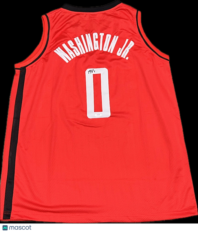 TyTy Washington Jr Signed Houston Rockets Jersey PSA