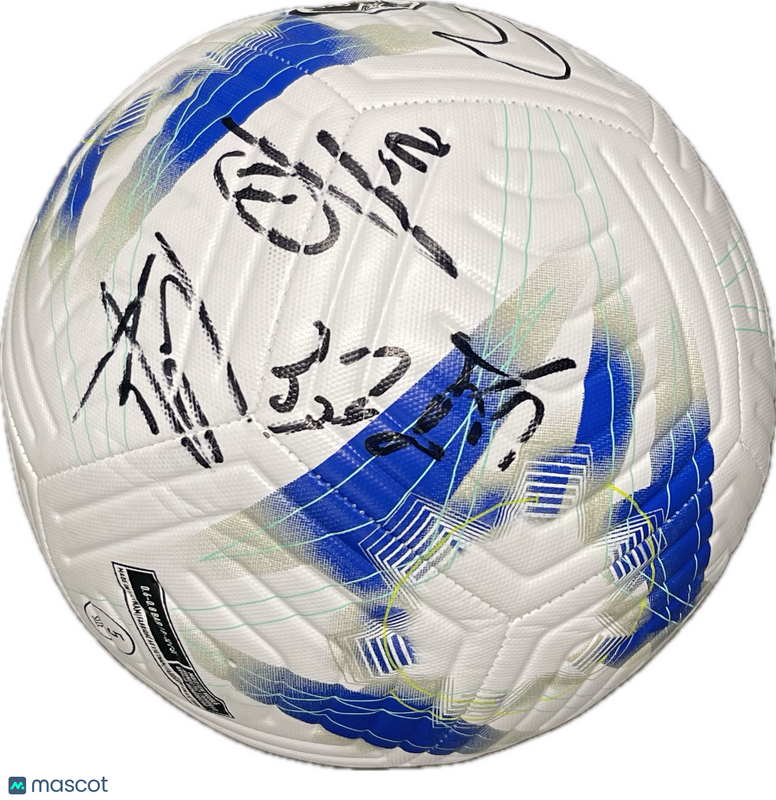 Axel Disasi, Marc Guiu, Wesley Fofana Signed Soccer Ball Chelsea JSA Autograph
