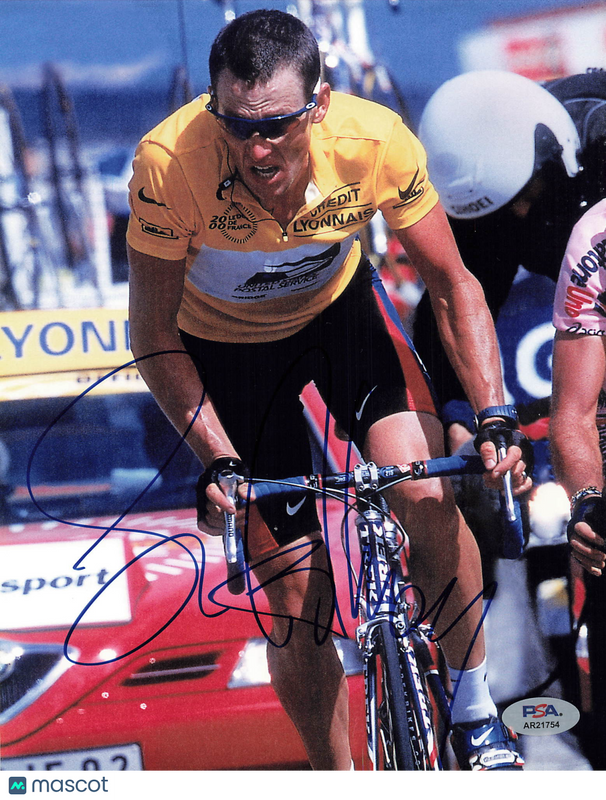 Lance Armstrong U.S. Postal Service Pro Cycling Team Signed Cycling 8x10 Photo