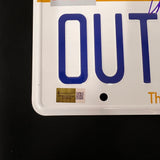 Christopher Lloyd Signed Vanity License Plate JSA Auto Back to the Future