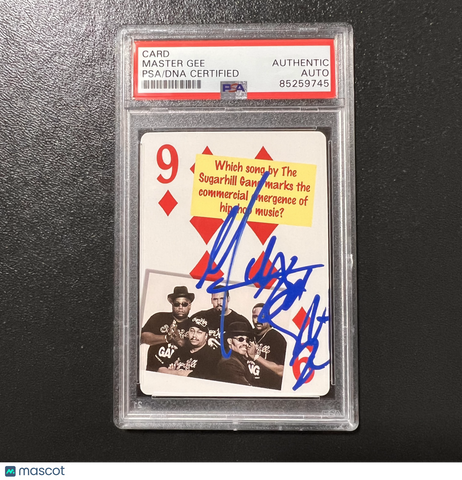 1979 Flickback Media Master Gee Signed Card Auto PSA Slabbed