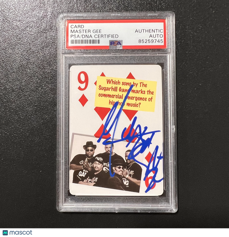 1979 Flickback Media Master Gee Signed Card Auto PSA Slabbed