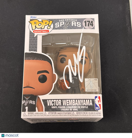 Victor Wembanyama Signed Funko Pop PSA Spurs Autographed