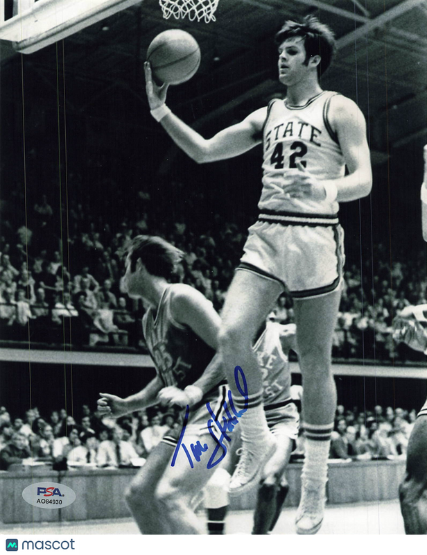 Tim Stoddard NC State Wolfpack Signed Basketball 8x10 Photo PSA