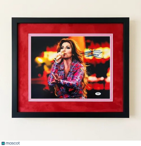 Shania Twain signed 11x14 Custom Framed photo PSA/DNA Autographed