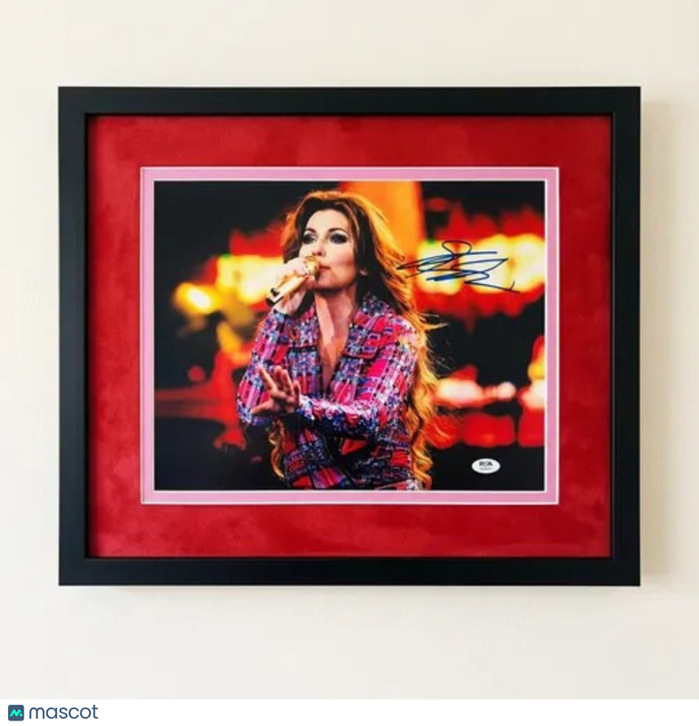 Shania Twain signed 11x14 Custom Framed Photo PSA/DNA Autographed