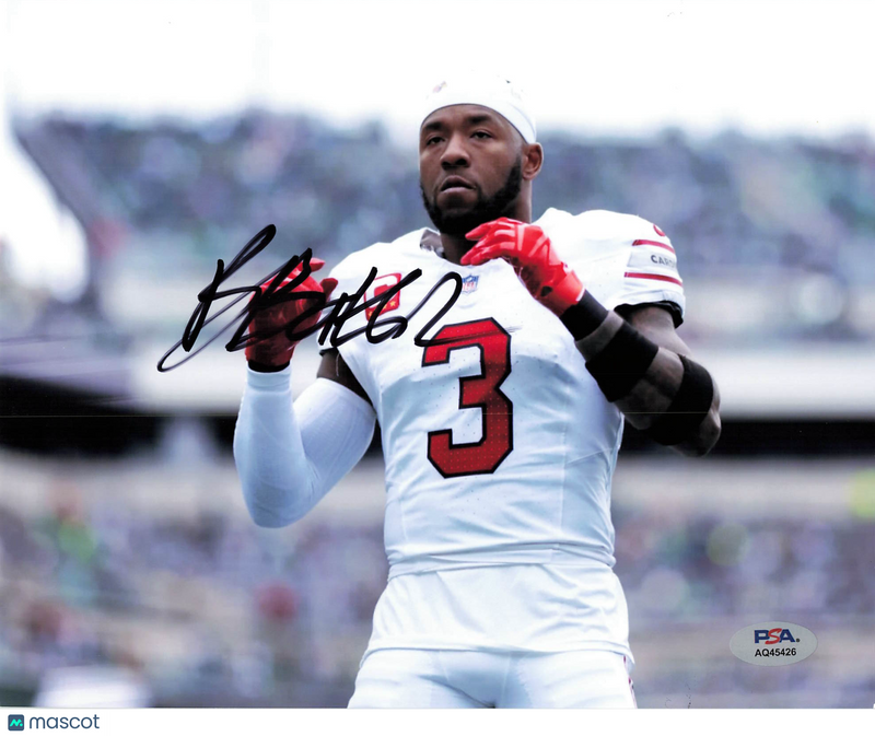 Budda Baker Signed Arizona Cardinals Football 8x10 Photo PSA Autographed