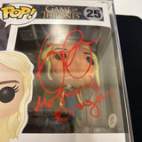 Emilia Clarke signed  Daenerys Targaryen Funko Pop #25 Encapsulated PSA Auto 9