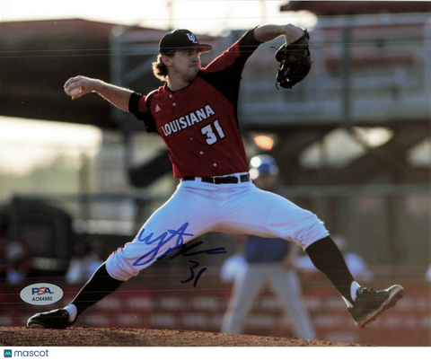 Wyatt Marks Louisiana Ragin’ Cajuns Signed 8x10 Photo PSA
