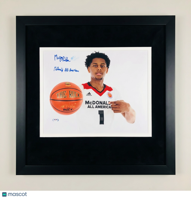 Marques Bolden Duke Blue Devils Signed Basketball 11x14 Custom Framed Photo PSA