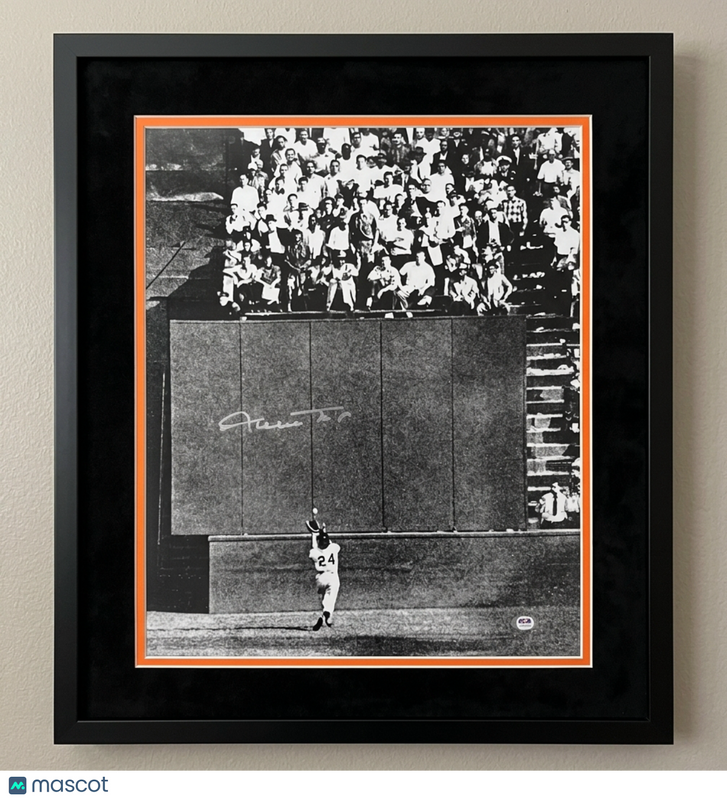 Willie Mays San Francisco Giants Signed Photo Framed PSA Autographed 20x24