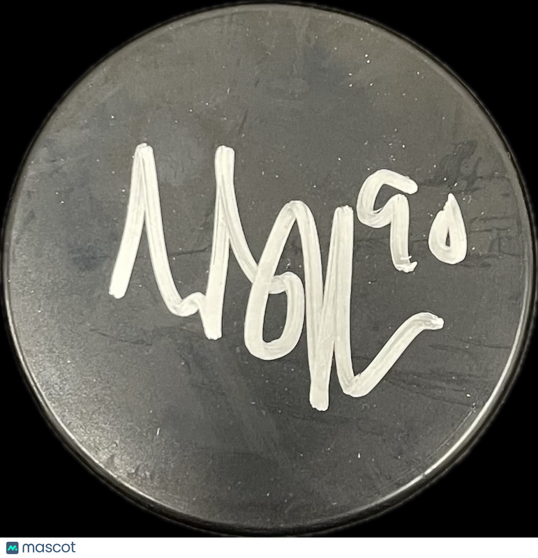 Tyler Johnson  Signed Hockey Puck PSA Tampa Bay Lightning