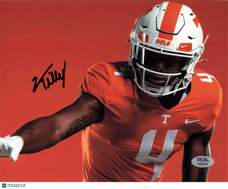 Cedric Tillman Signed Tennessee Volunteers Football 8x10 Photo PSA Autographed