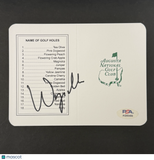 Wyndham Clark Signed Golf Masters Golf Scorecards PSA Autographed