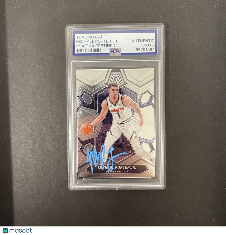 2024 Michael Porter Jr 2023-24 Panini Mosaic#110 Signed Card PSA Autographed