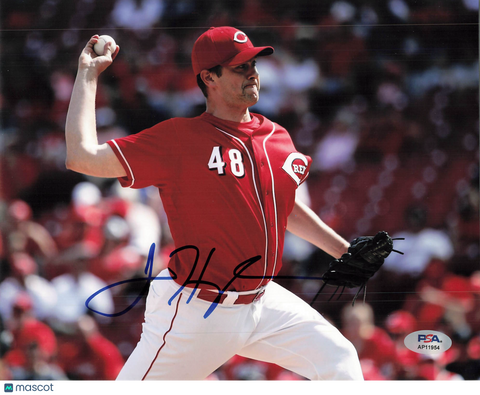 Jared Hughes Cincinnati Reds Signed 8x10 Photo PSA