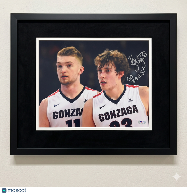 Kyle Wiltjer Gonzaga Bulldogs Signed Basketball 11x14 Photo PSA