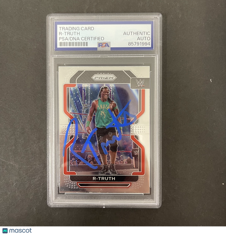 R-Truth 2022 Panini Prizm#170 Signed Card PSA Autographed