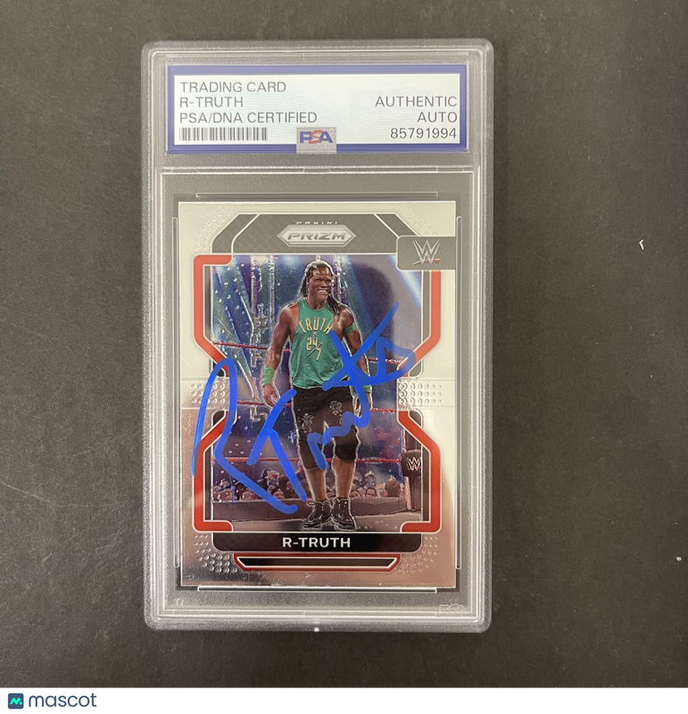 R-Truth 2022 Panini Prizm#170 Signed Card PSA Autographed