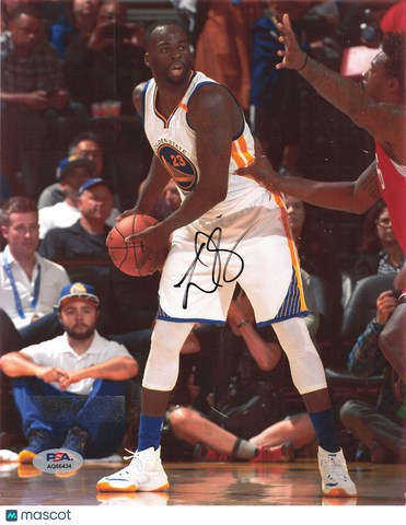 Draymond Green Golden State Warriors Signed Basketball 8x10 Photo PSA