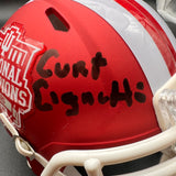 Curt Cignetti Signed Indiana Hoosiers Mini Helmet JSA Autographed