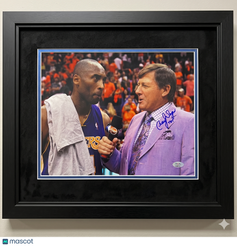 Craig Sager Signed Basketball 11x14 Custom Framed Photo PSA