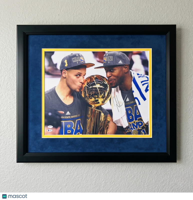 Andre Iguodala Golden State Warriors Signed 16x20 Custom Framed Photo PSA