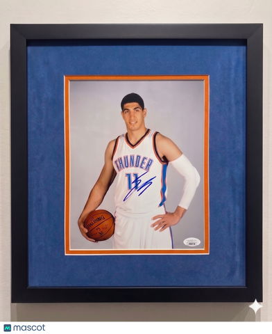 Enes Kanter Oklahoma City Thunder Signed  11x14 Custom Framed Photo PSA