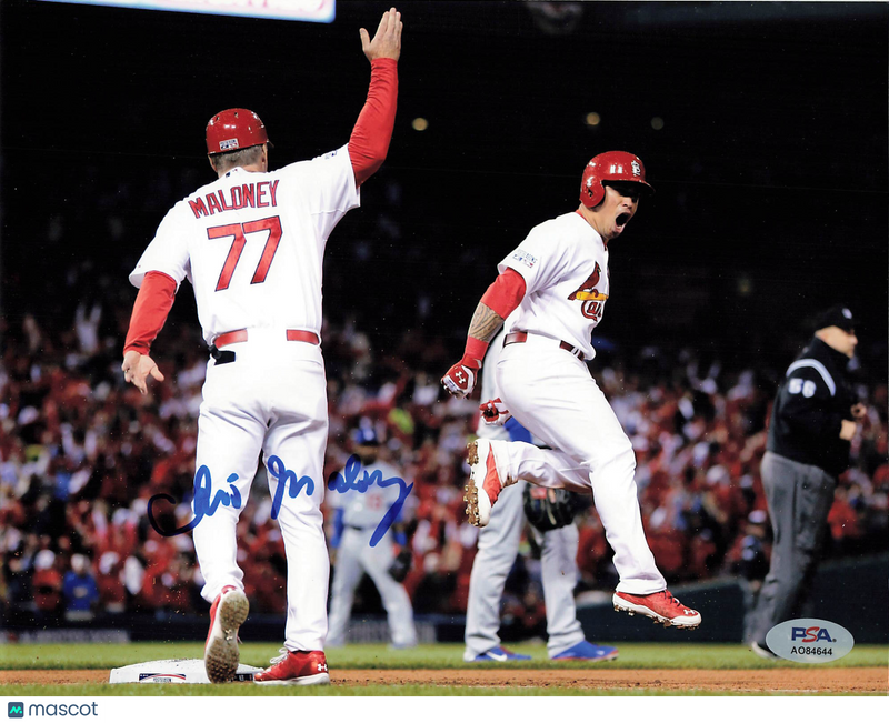Chris Maloney St. Louis Cardinals Signed 8x10 Photo PSA