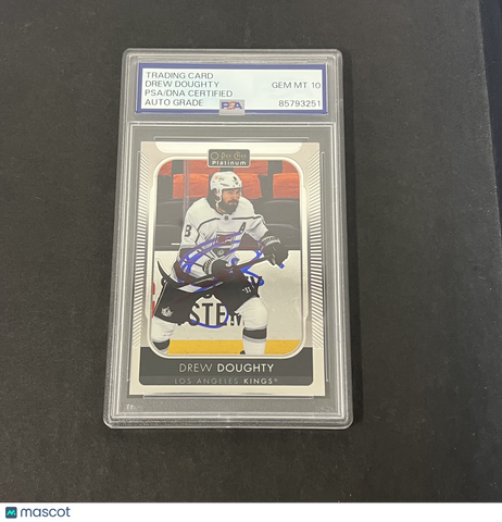 Drew Doughty 2021-22 U.D O-Pee-Chee Platinum Hockey#137 Signed Card PSA Auto 10