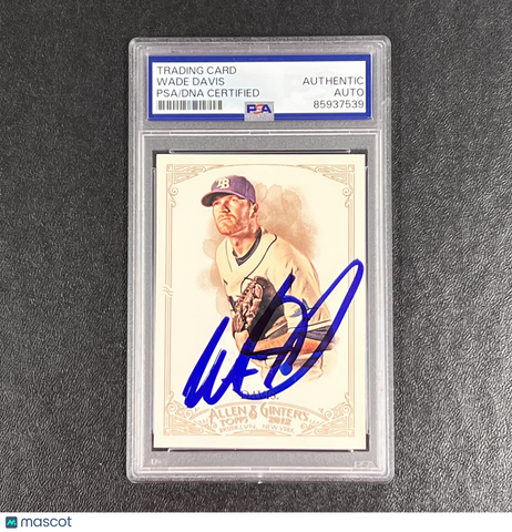 2012 Topps Allen & Ginter #259 Wade Davis Signed Card Auto PSA Slabbed TB Rays