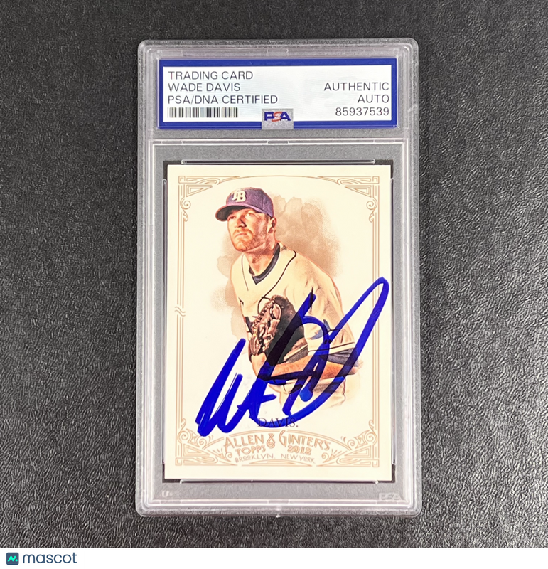 2012 Topps Allen & Ginter #259 Wade Davis Signed Card Auto PSA Slabbed TB Rays