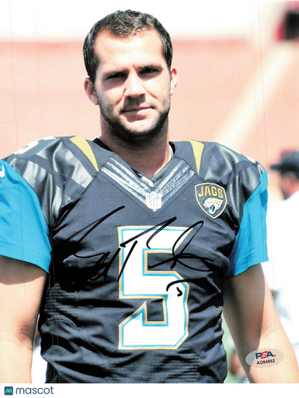 Blake Bortles Jacksonville Jaguars Signed Football Photo