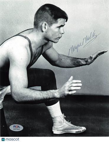 Wayne Wells Signed Wrestling 8x10 Photo PSA Autographed