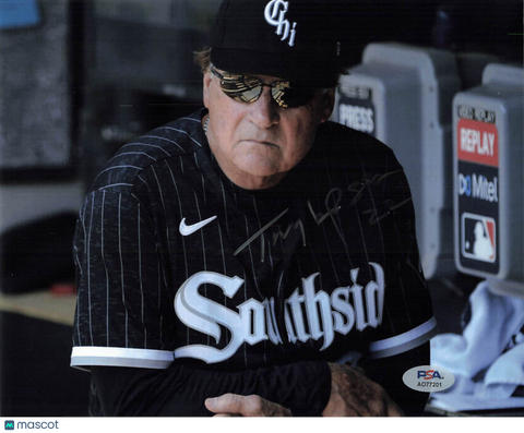 Tony La Russa Chicago White Sox Signed 8x10 Photo PSA