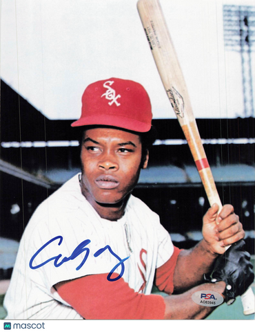 Carlos May Chicago White Sox Signed 8x10 Photo PSA