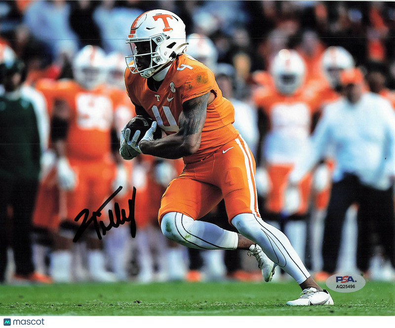 Cedric Tillman Signed Tennessee Volunteers Football 8x10 Photo PSA Autographed
