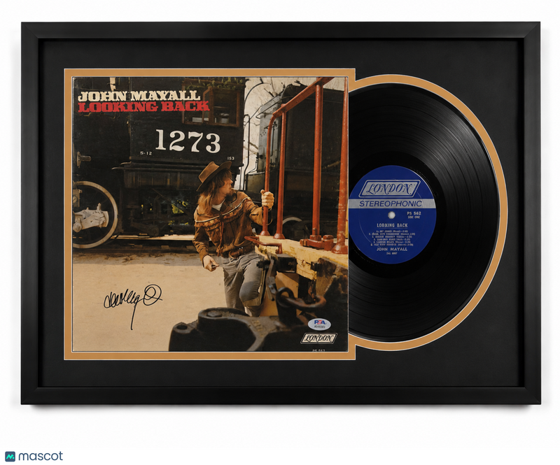 John Mayall Signed Looking Back Custom Framed Vinyl PSA Album Auth